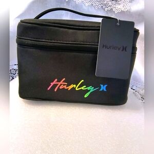 Hurley Train Case Travel Cosmetic Bag NWT